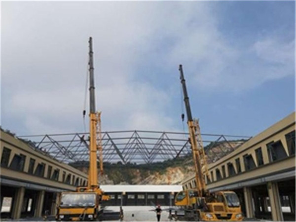 龙口仓储物流网架生产厂家案例